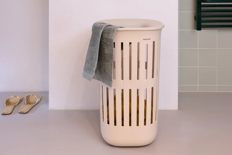 Laundry Basket Brabantia Collect-It 55L, Soft Beige, set of 2