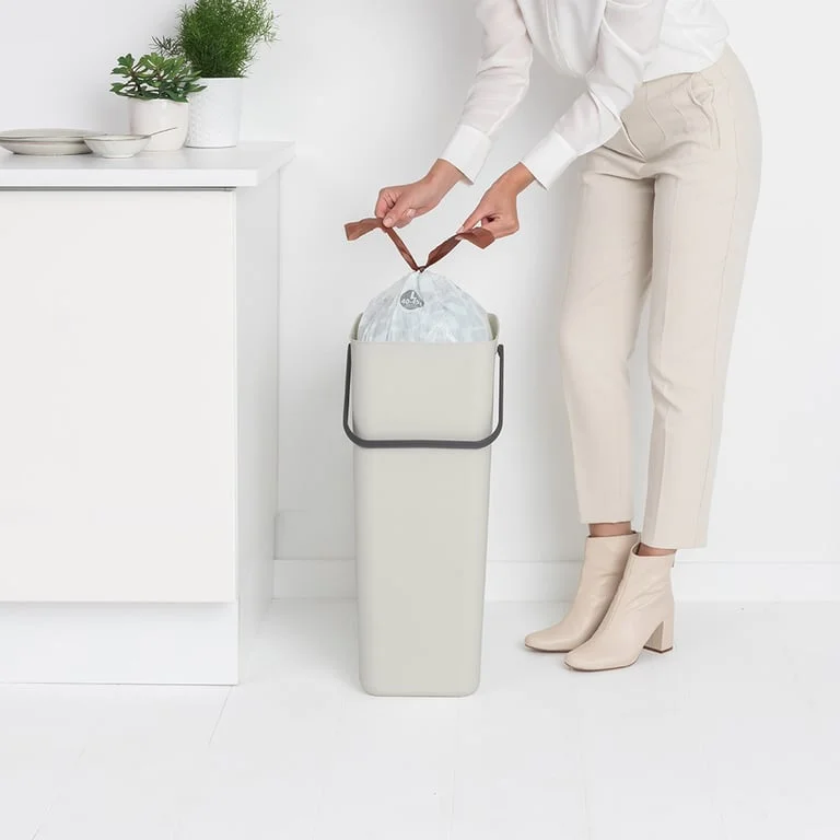 Waste Bin Brabantia Sort&Go 40L, Light Grey