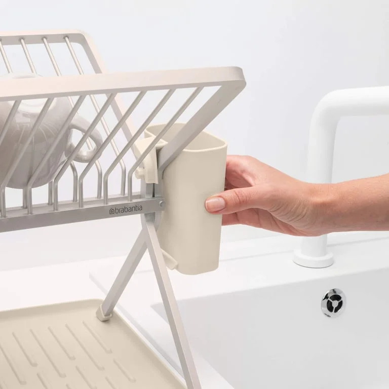 Foldable Dish Rack Brabantia, Soft Beige