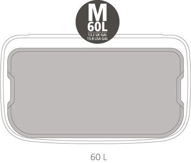 Кош за смет Brabantia Bo Touch Hi 60L, White