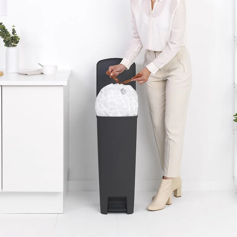 Pedal Waste Bin Brabantia StepUp 40L, Dark Grey