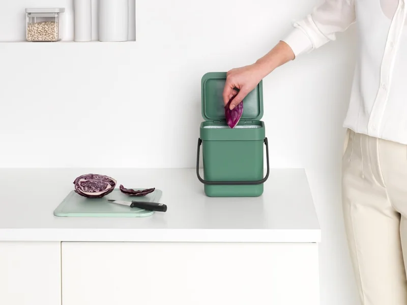 Waste Bin Brabantia Sort&Go 3L, Fir Green