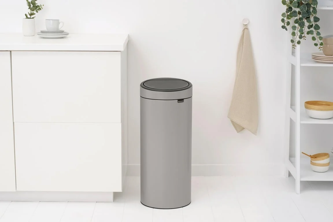 Waste Bin Brabantia Touch New 30L, Soft Grey