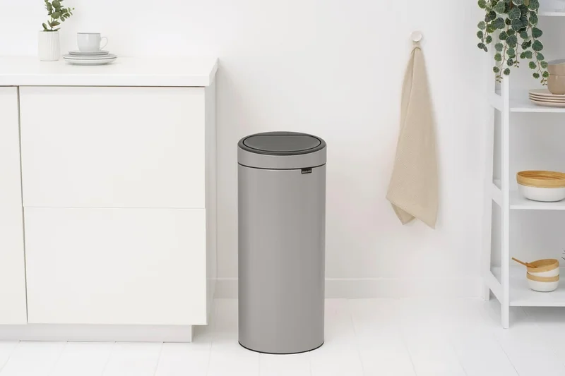 Waste Bin Brabantia Touch New 30L, Soft Grey