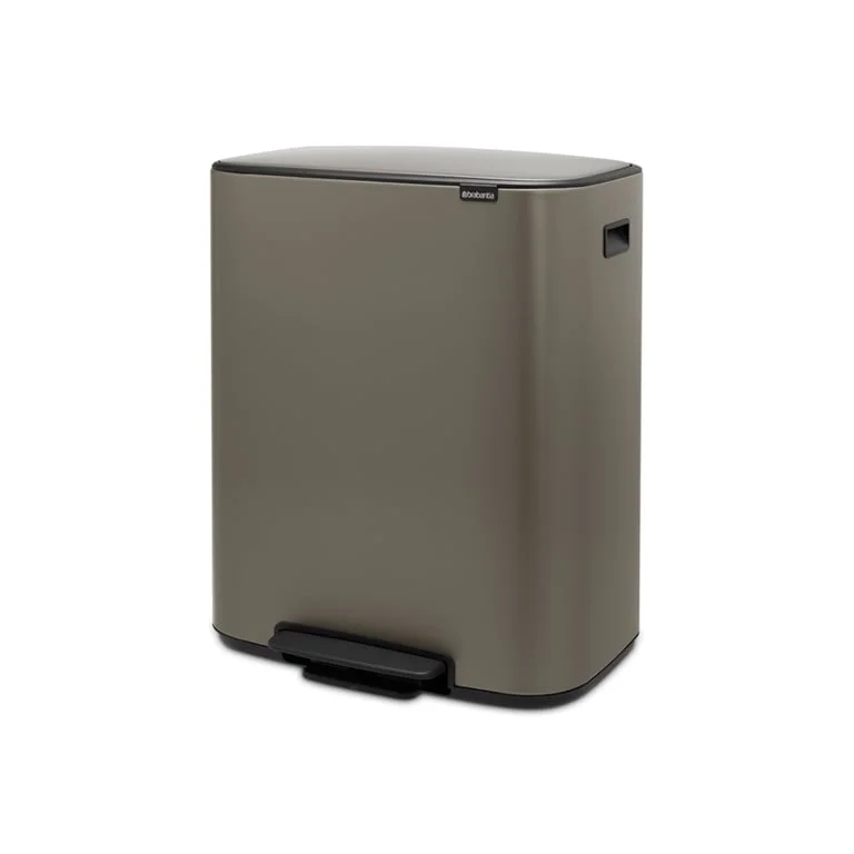 Waste Bin Brabantia Bo Pedal 60L, Platinum