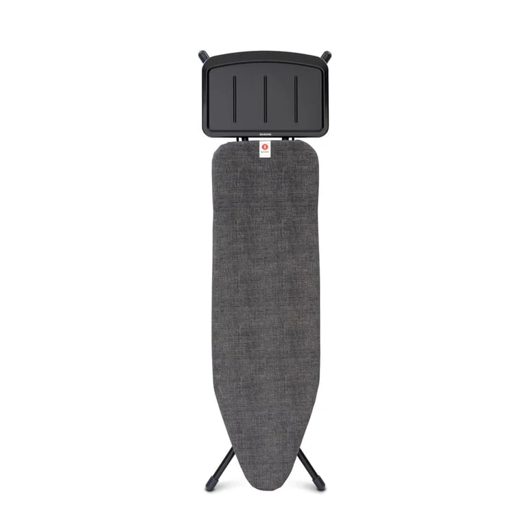 Ironing Board Brabantia B 124x38cm, Solid Steam Unit Holder, Denim Black
