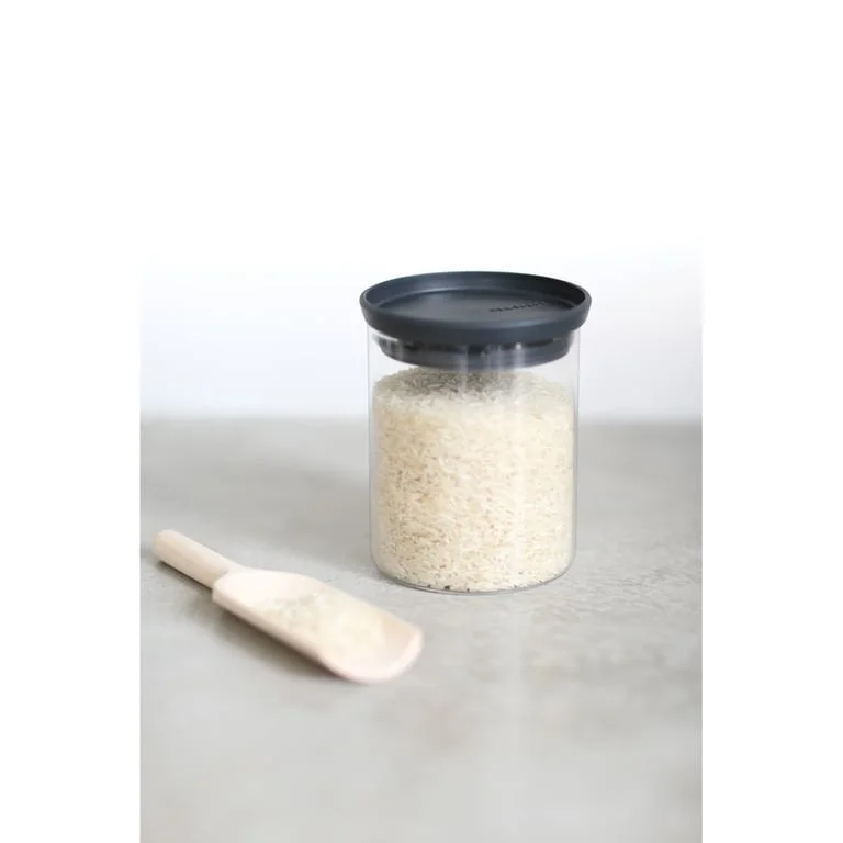 Glass Jar Brabantia, 0.6 L Dark Grey