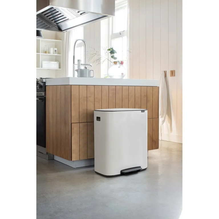 Waste Bin Brabantia Bo Pedal 2x30L, White