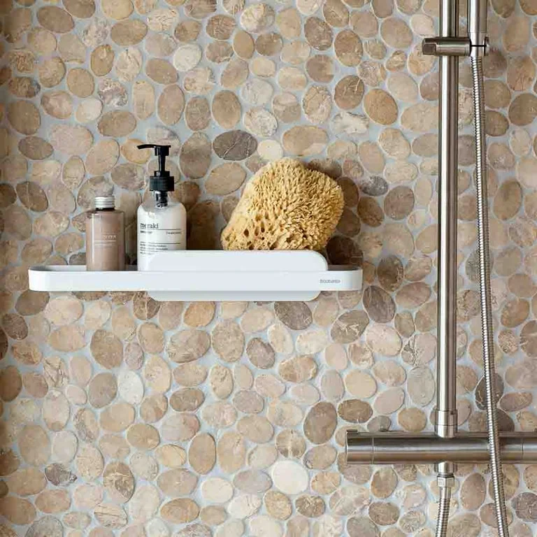 Shower Shelf with Squeegee Brabantia MindSet Mineral Fresh White