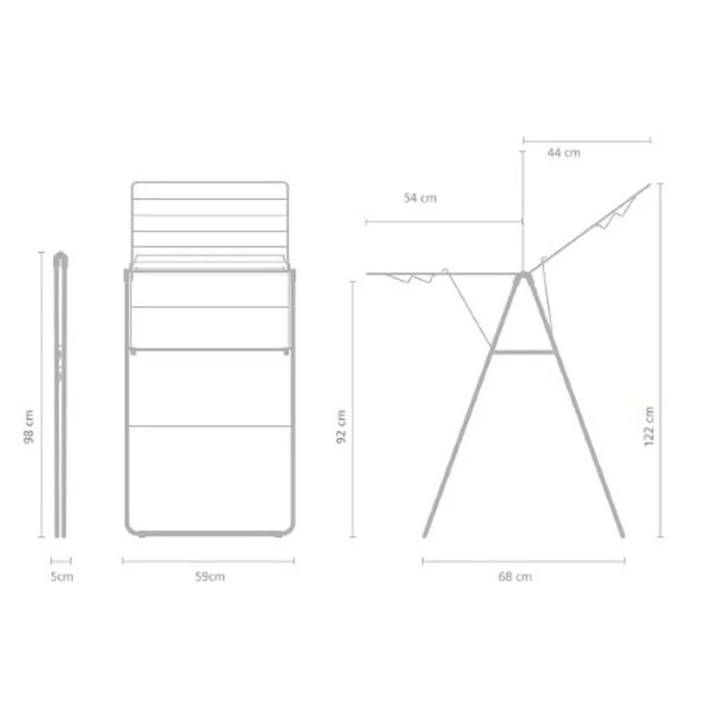 Drying Rack Brabantia Hangon, 15m, Fresh White