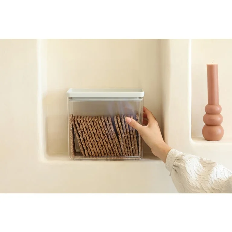 Кутия за съхранение на продукти Brabantia Tasty+ Stackable 3.5L, Light Grey