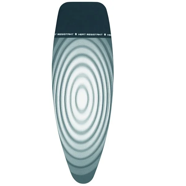Ironing Board Cover Brabantia D 135x45cm, 2mm Foam, Titan Oval, Heat Resistant Parking Zone