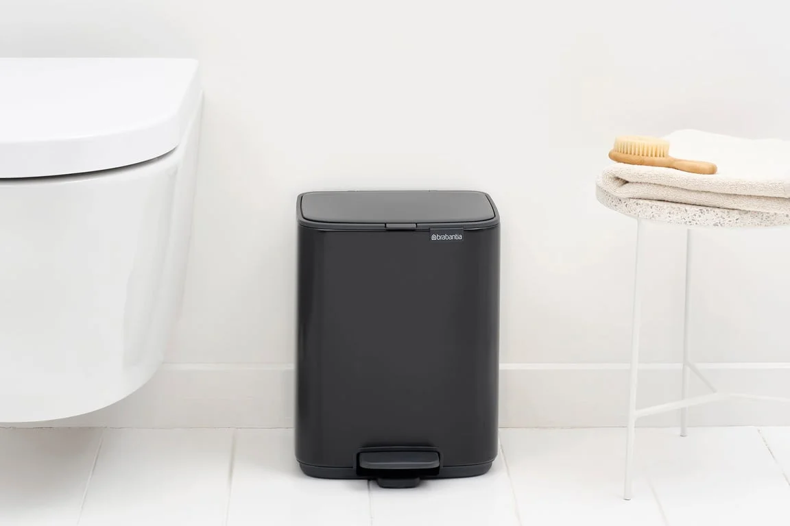 Кош за смет Brabantia Bo Pedal 7L, Matt Black
