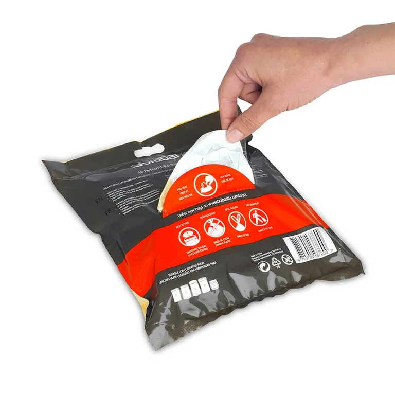 PerfectFit Bags Brabantia Size A, 3L, 40pcs, White, Dispenser