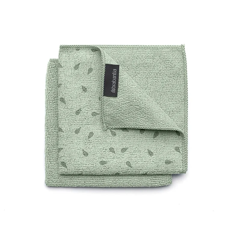Microfibe Dish Cloths Brabantia SinkSide Jade Green, 2 Pcs