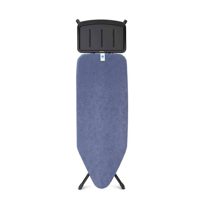 Ironing Board Brabantia C 124x45cm, Solid Steam Unit Holder, Denim Blue