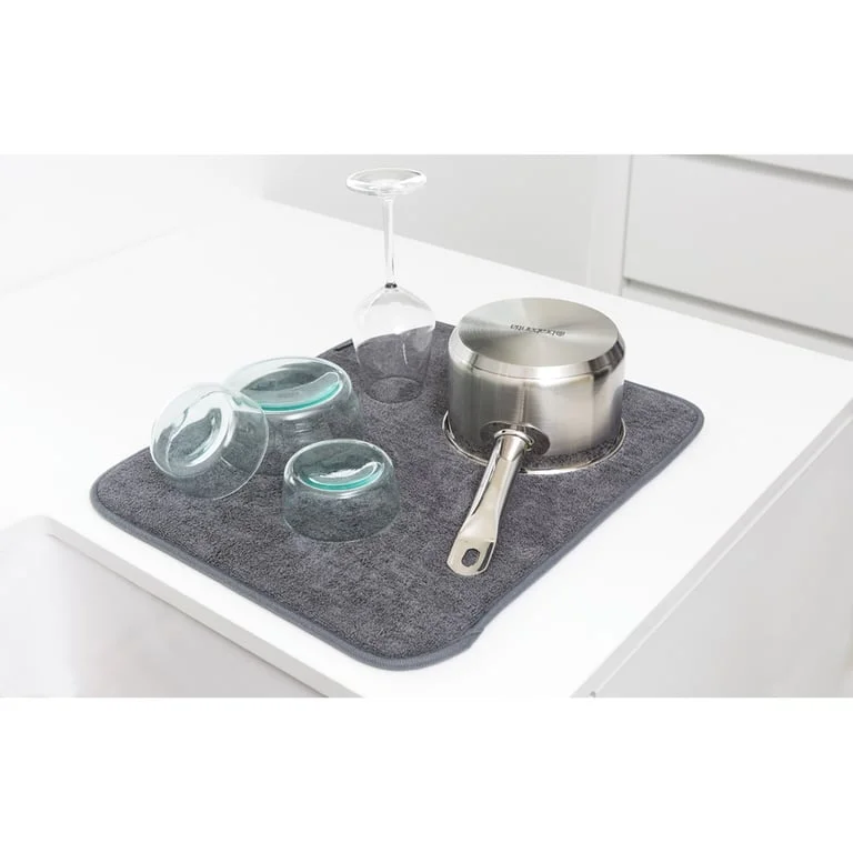 Microfibe dish drying mat, Brabantia,  Dark Grey