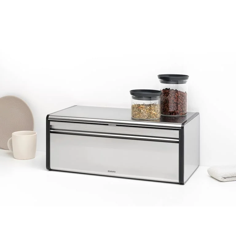 Bread Bin Brabantia, Fall Front Matt Steel