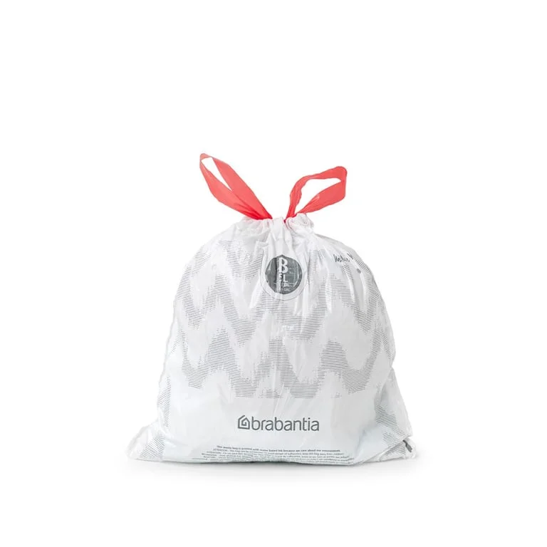PerfectFit Bags Brabantia Size B, 5L, 20 pcs White