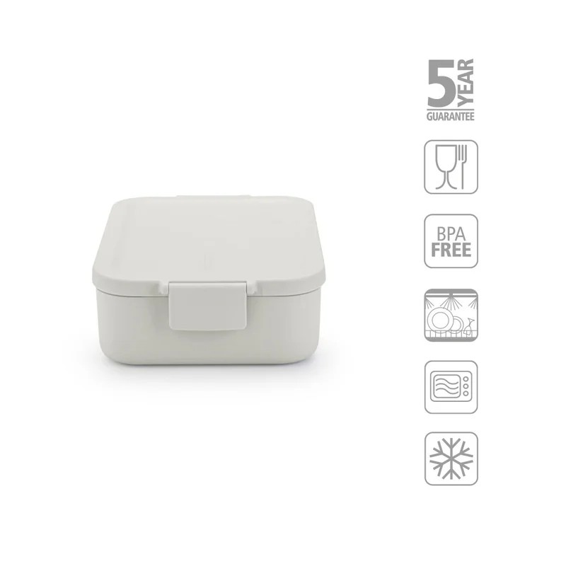 Кутия за обяд Brabantia Make&Take 1.1L, Light Grey