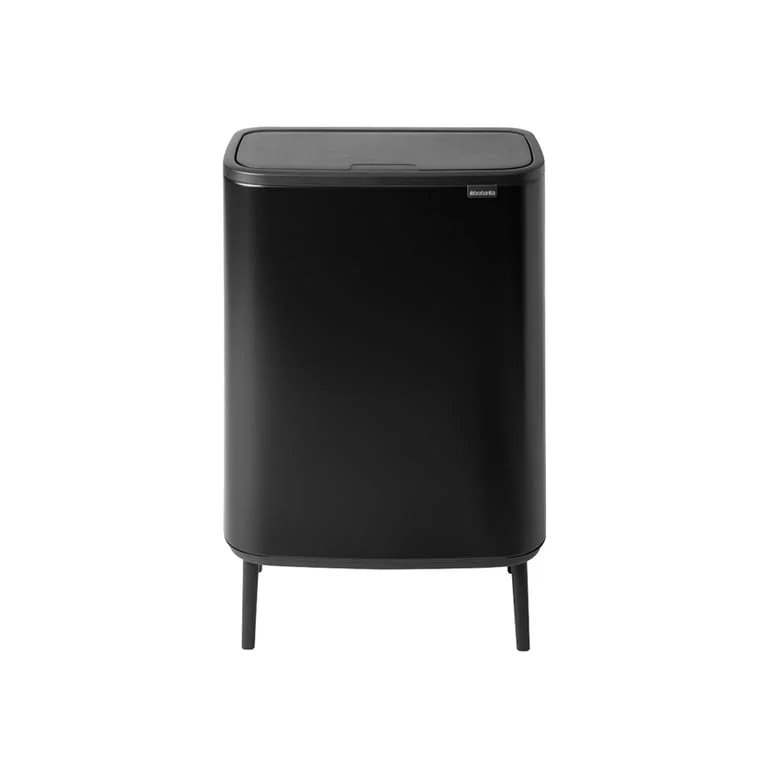 Bo Touch Bin Hi Brabantia, 2 x 30 litre, Plastic Buckets Matt Black