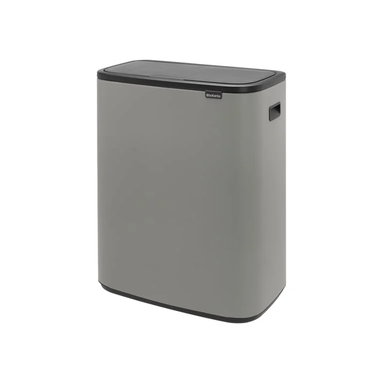 Кош за смет Brabantia Bo Touch 2x30L, Mineral Concrete Grey