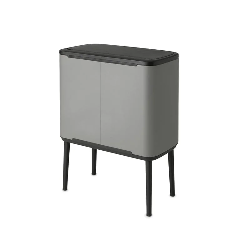 Bo Touch Bin Brabantia Mineral Concrete Grey 3 x 11L