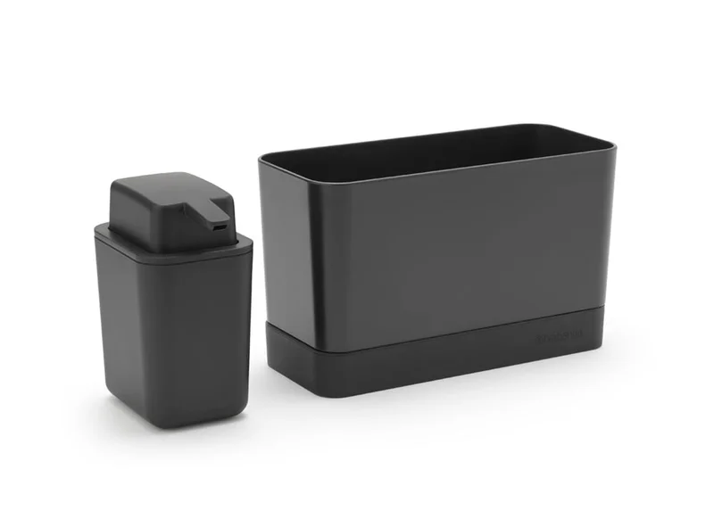 Органайзер за мивка с дозатор за течен сапун Brabantia Dark Grey