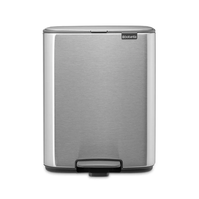 Waste Bin Brabantia Bo Pedal 12L, Matt Steel Fingerprint Proof
