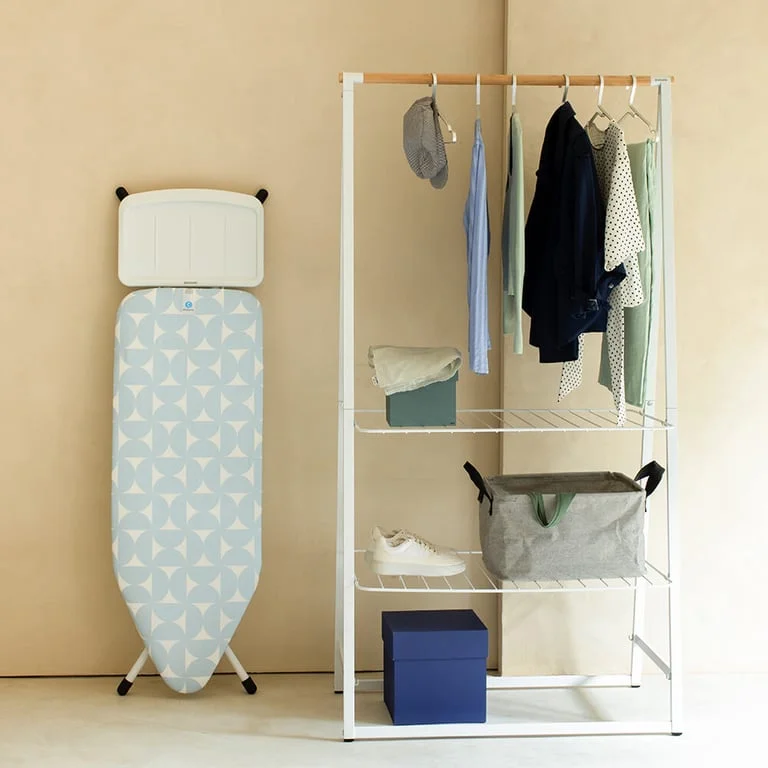 Ironing Board Brabantia C 124x45cm, Solid Steam Unit Holder, Fresh Breeze