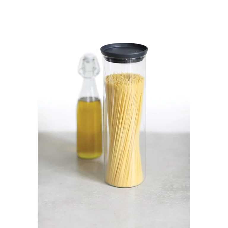 Glass Jar Brabantia, 1.9 L Dark Grey