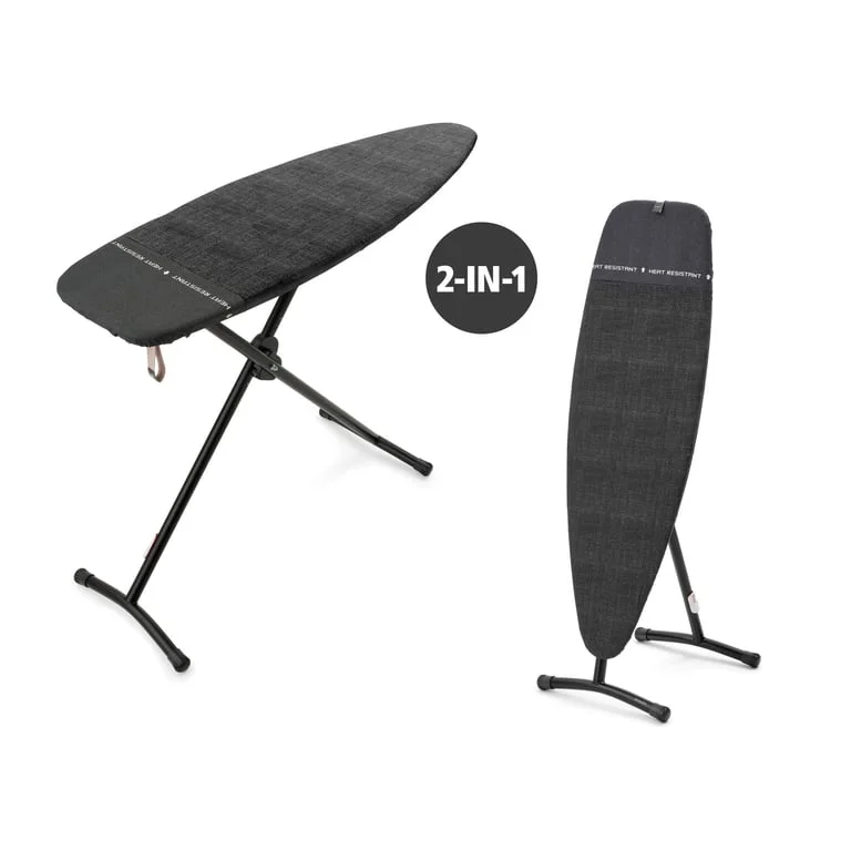 Ironing Board Brabantia D 135x45cm, Heat Resistant Iron Parking Zone, Denim Black
