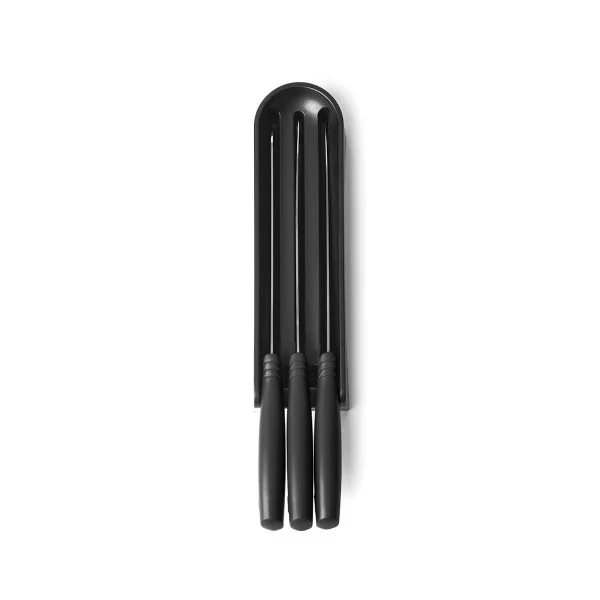 Drawer Knife Block Brabantia 3 knives Tasty+, Dark Grey