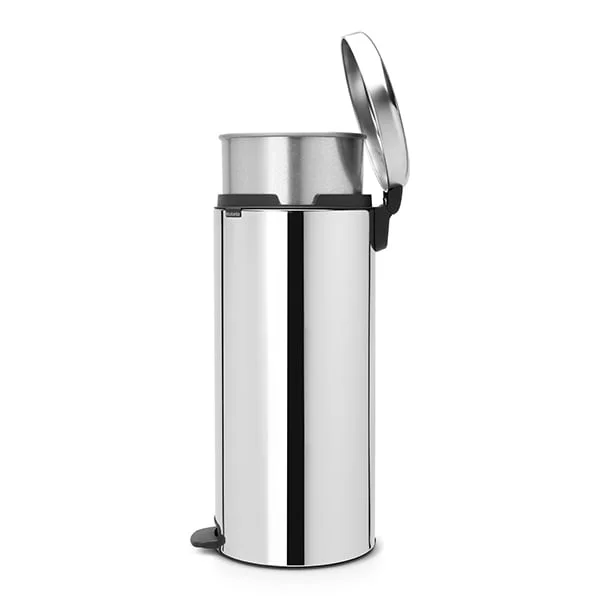 Кош за смет с педал Brabantia NewIcon 30L, Brilliant Steel, метална кофа