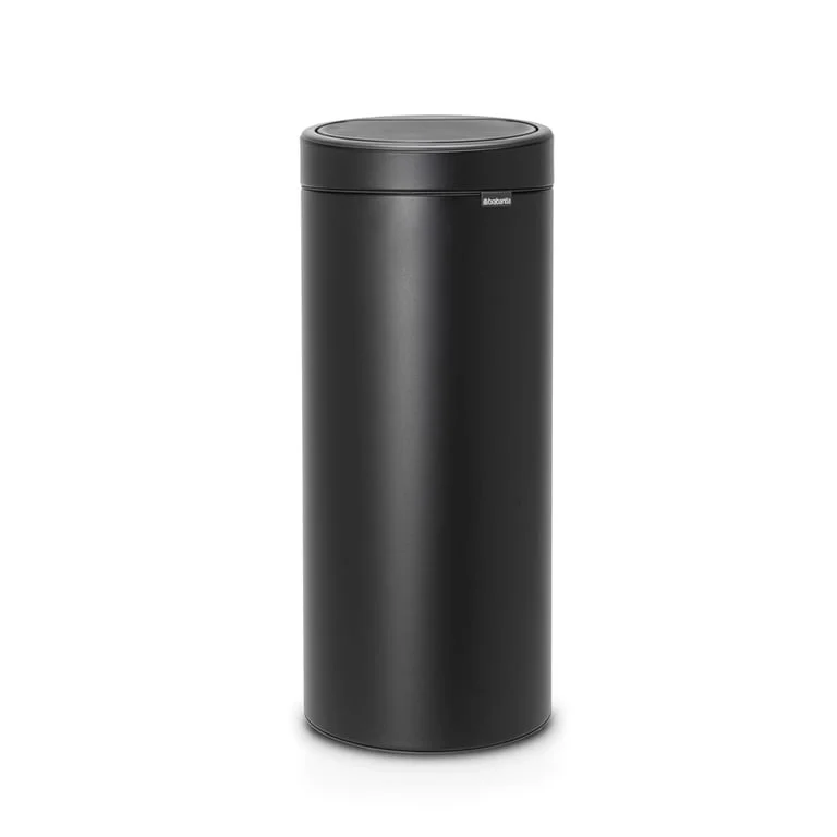 Waste Bin Brabantia Touch New 30L, Mineral Moonlight Black