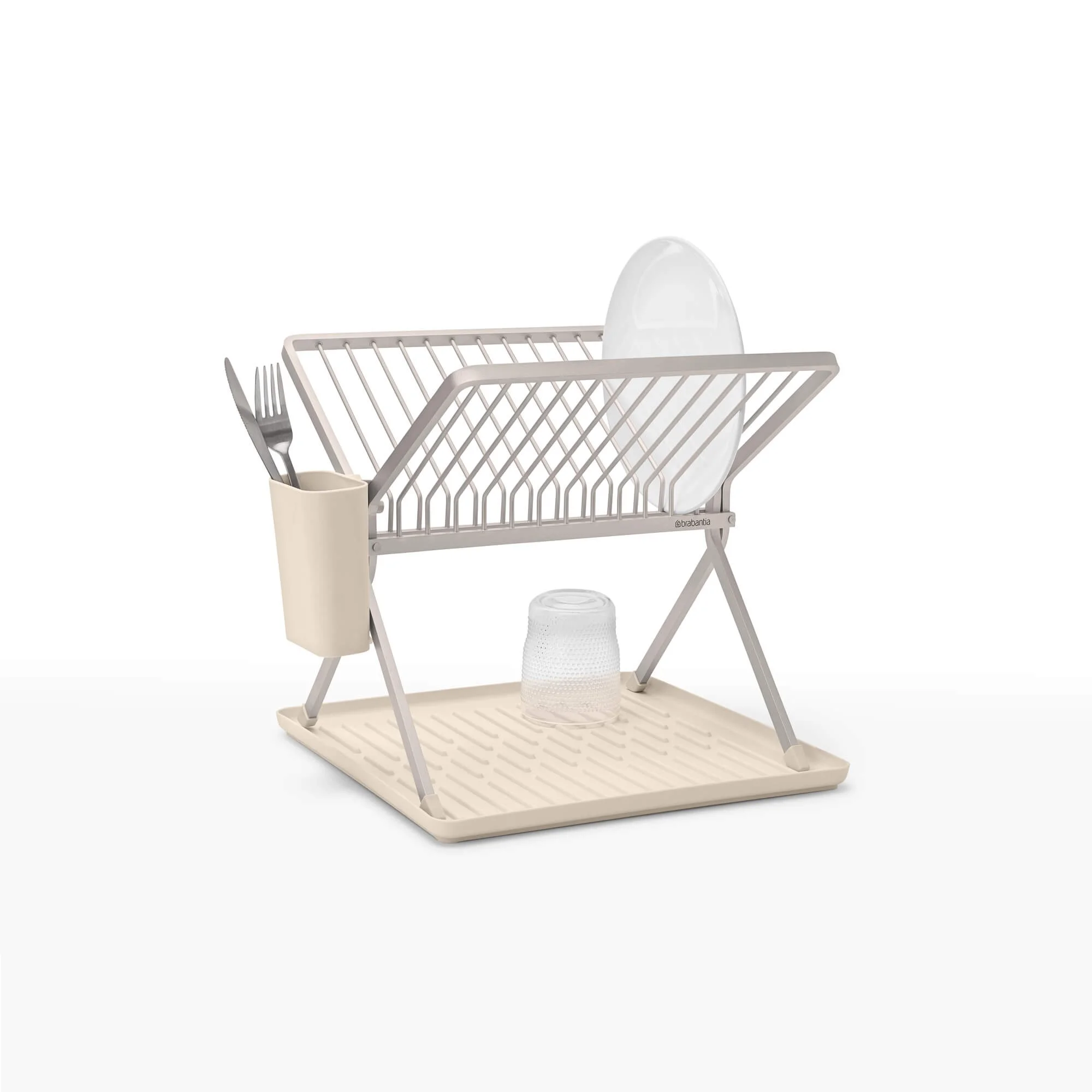 Foldable Dish Rack Brabantia, Soft Beige