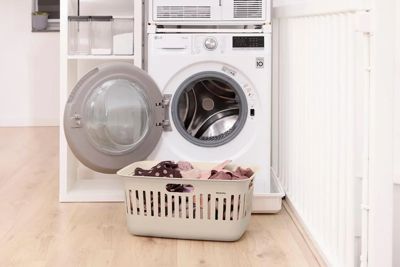Laundry Basket Brabantia Collect-It 40L, Soft Beige, set of 2