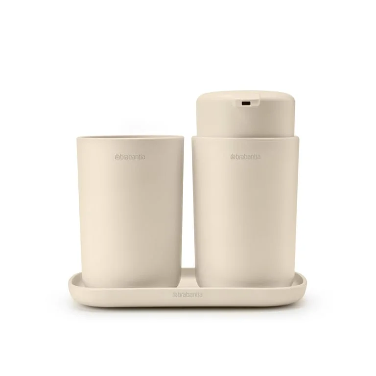 Bathroom Accessory Set Brabantia, 3 Pieces, Soft Beige