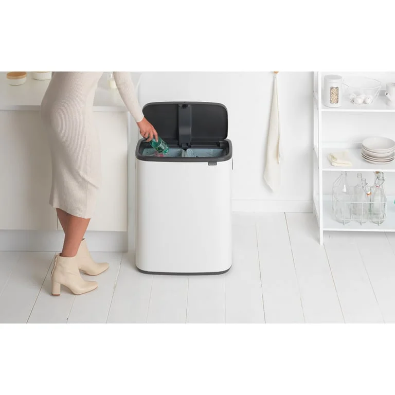 Кош за смет Brabantia Bo Touch 2x30L, White