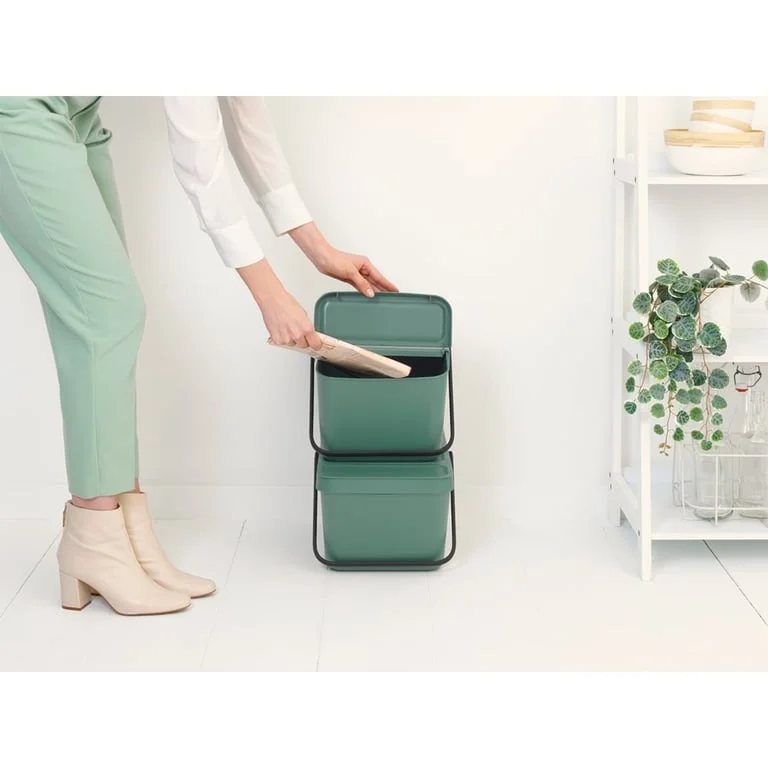 Recycle Bin Brabantia Sort & Go Stackable 20L, Fir Green