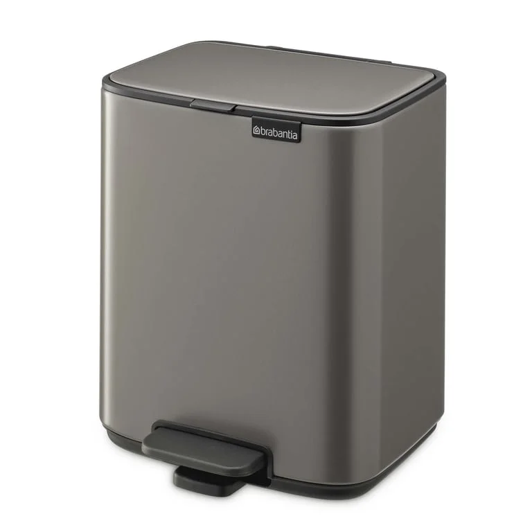Кош за смет Brabantia Bo Pedal 7L, Platinum