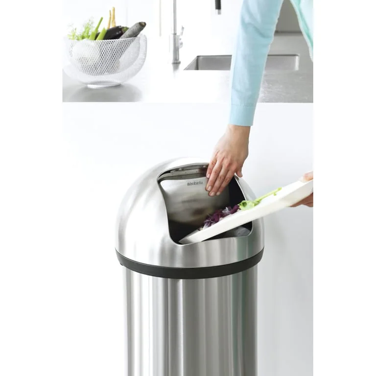 Push Bin Brabantia, 60 L Brillian Steel