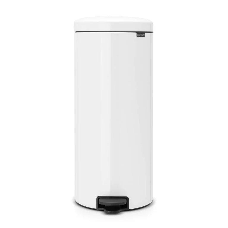 Кош за смет с педал Brabantia NewIcon 30L, Whiite, метална кофа