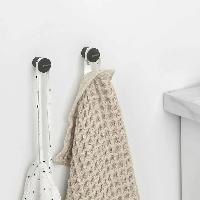 Towel Hook set Brabantia MindSet Mineral Infinite Grey 2 Pcs
