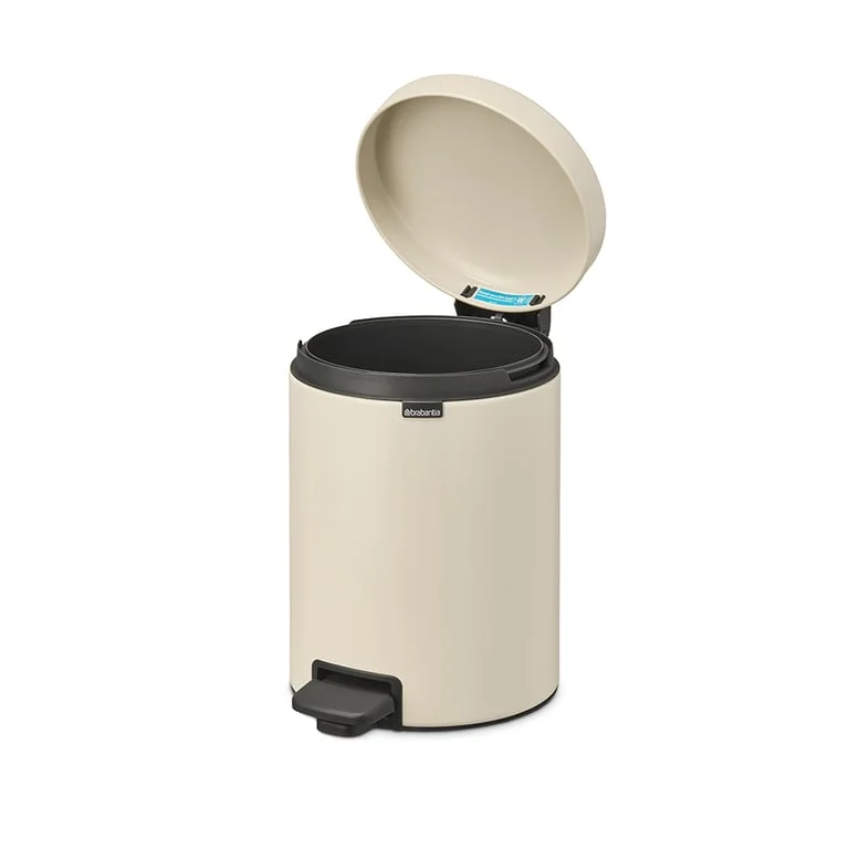 Pedal Waste Bin Brabantia NewIcon 5L, Soft Beige