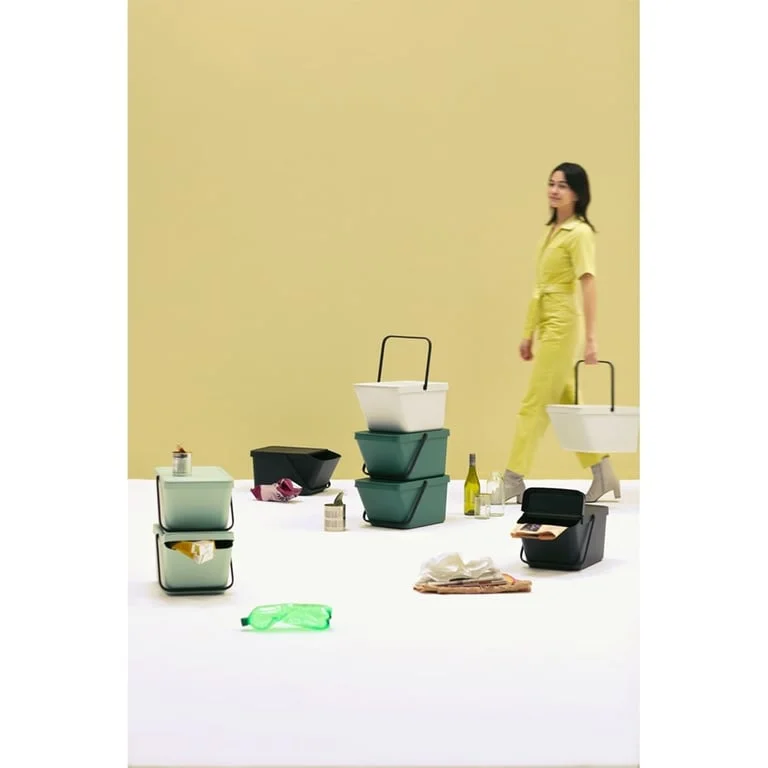 Recycle Bin Brabantia Sort & Go Stackable 20L, Jade Green