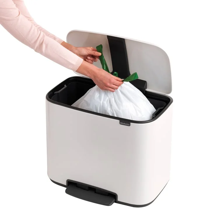 Кош за смет Brabantia Bo Pedal 36L, White
