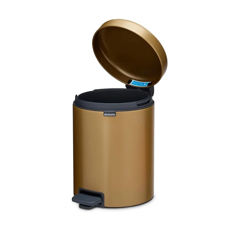 Кош за смет с педал Brabantia NewIcon 5L, Warm Brass