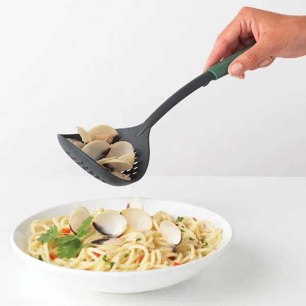 Cook and Serve Skimmer plus Ladle Brabantia, Tasty+, 3.2L Fir Green