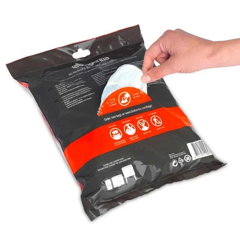 PerfectFit Bags Brabantia, size J, 20-25L, 40 pcs, White